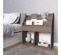 vidaXL Revistero de niños madera ingeniería gris y Sonoma 71x30x78,5cm