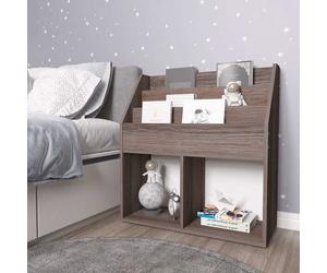 vidaXL Revistero de niños madera ingeniería gris y Sonoma 71x30x78,5cm