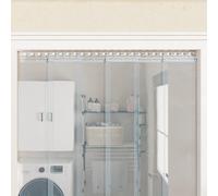 vidaXL Riel de cortina acero inoxidable plateado 1 m
