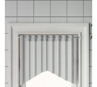 vidaXL Rieles de cortina 2 uds aluminio blanco y plateado 60-105 cm