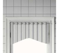 vidaXL Rieles de cortina 2 uds aluminio blanco y plateado 90-135 cm