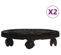 vidaXL Rodillos para plantas, 2 unidades, diámetro de 30 cm, color , capacidad de 170 kg
