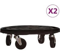 vidaXL Rodillos para plantas, 2 unidades, diámetro de 40 cm, color , capacidad de 275 kg