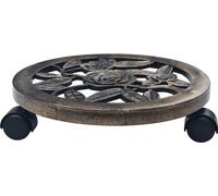 vidaXL Rodillos para plantas, juego de 6 unidades, color bronce, 30 cm, plástico