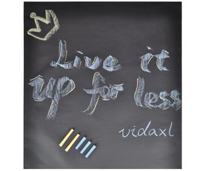 vidaXL Rollo adhesivo 2 uds de pizarra de pared con tizas en dimensiones 0.45 x 2 m/0.6 x 3 m/0.6 x 2 m