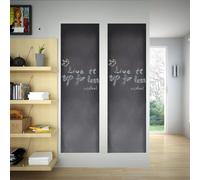 vidaXL Rollo adhesivo de pizarra de pared con tizas 2 uds 0,45 x 2 m