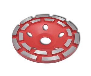 vidaXL Rueda Amoladora de Copa Doble Hilera Acero Taza Disco Abrasivo Dimensiones 125 mm, 180 mm