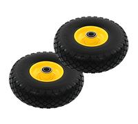 vidaXL Ruedas de carrito de sacos 2 unidades PU macizo 3.00-4 (260x85)