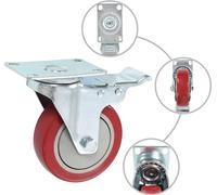vidaXL Ruedas giratorias, 12 unidades, 100 mm