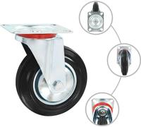 vidaXL Ruedas giratorias, juego de 4 unidades, 160 mm