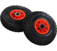 vidaXL Ruedas para carretillas, juego de 4 unidades, goma, 3.00-4 (245x82)