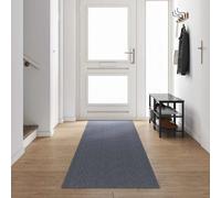 vidaXL Runner de Alfombra Gris Claro 80 x 500 cm Tela, Pasillo Moderno, Alfombra Antideslizante, Estilo Versátil, Decoración Contemporánea para el Hogar