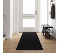 vidaXL Runner de Alfombra Negro 80 x 400 cm