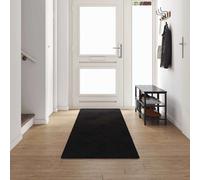 vidaXL Runner de Alfombra Negro 80 x 500 cm