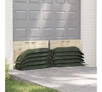 vidaXL Sacos de arena 100 pcs Verde 120 x 27 cm HDPE