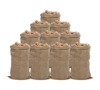 vidaXL Sacos de yute 10 unidades 65x135 cm 100% yute 340 g/m²
