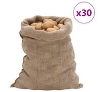 vidaXL Sacos de yute 30 unidades 60x105 cm 100% yute 220 g/m²