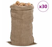 vidaXL Sacos de yute 30 unidades 65x135 cm 100% yute 340 g/m²