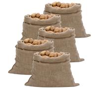 vidaXL Sacos de yute 5 uds 100x110 cm 100% yute 220 g/m²