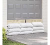 vidaXL Sacos tejidas 250 pcs Blanco 50 x 80 cm PP