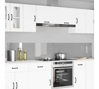 vidaXL Salpicadero de cocina 2 pcs Gris Claro 120 x 40 cm
