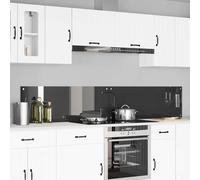 vidaXL Salpicadero de cocina 2 pcs Gris oscuro 110 x 40 cm