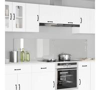 vidaXL Salpicadero de cocina 2 pcs Transparente 100 x 50 cm