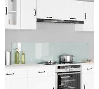 vidaXL Salpicadero de cocina 2 uds. Blanco 90 x 40 cm vidrio templado