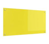 vidaXL Salpicadero de Cocina Amarillo 100 x 50 cm Vidrio Templado, Diseño Elegante de Cocina, Resistente Vidrio para Salpicaduras, Toque Moderno, fácil de Instalar y actualizar