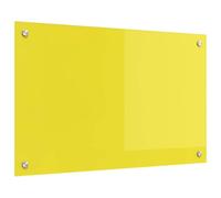 vidaXL Salpicadero de Cocina Amarillo 80 x 50 cm Vidrio Templado, Diseño Elegante de Cocina, Resistente Vidrio para Salpicaduras, Toque Moderno, fácil de Instalar y actualizar