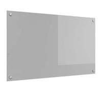 vidaXL Salpicadero de Cocina Gris Claro 100 x 60 cm Vidrio Templado | Cristal templado resistente, hecho para durar, Diseñado para aguantar el calor en tu cocina,