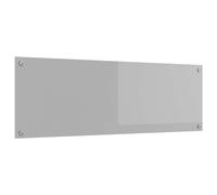 vidaXL Salpicadero de cocina Gris Claro 120 x 40 cm vidrio templado