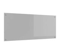vidaXL Salpicadero de cocina Gris Claro 120 x 50 cm vidrio templado