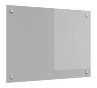 vidaXL Salpicadero de Cocina Gris Claro 70 x 50 cm Vidrio Templado, Diseño Elegante de Cocina, Resistente Vidrio para Salpicaduras, Toque Moderno, fácil de Instalar y actualizar