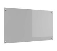 vidaXL Salpicadero de Cocina Gris Claro 90 x 50 cm Vidrio Templado, Diseño Elegante de Cocina, Resistente Vidrio para Salpicaduras, Toque Moderno, fácil de Instalar y actualizar