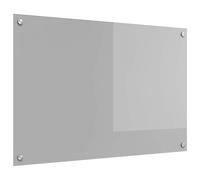 vidaXL Salpicadero de cocina Gris Claro 90 x 60 cm vidrio templado