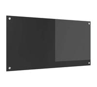 vidaXL Salpicadero de Cocina Gris Oscuro 100 x 50 cm Vidrio Templado, Diseño Elegante de Cocina, Resistente Vidrio para Salpicaduras, Toque Moderno, fácil de Instalar y actualizar