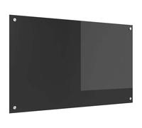 vidaXL Salpicadero de cocina Gris oscuro 100 x 60 cm vidrio templado