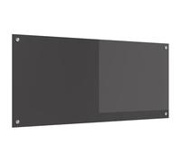 vidaXL Salpicadero de Cocina Gris Oscuro 110 x 50 cm Vidrio Templado