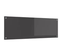 vidaXL Salpicadero de cocina Gris oscuro 120 x 40 cm vidrio templado