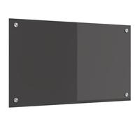 vidaXL Salpicadero de cocina Gris oscuro 70x40x0,6 cm - Vidrio templado resistente al calor