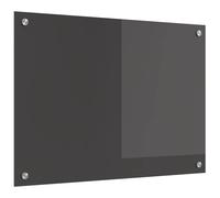 vidaXL Salpicadero de Cocina Gris oscuro 70 x 50 x 0,6 cm Vidrio templado resistente al calor