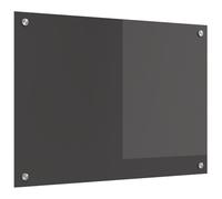 vidaXL Salpicadero de Cocina Gris oscuro 70 x 50 x 0,6 cm Vidrio templado resistente al calor