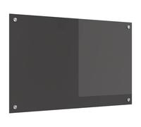 vidaXL Salpicadero de cocina Gris oscuro 80 x 50 cm vidrio templado
