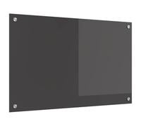 vidaXL Salpicadero de Cocina Gris Oscuro 80 x 50 cm Vidrio Templado | Estilo moderno con un look simple y elegante, Vidrio templado resistente y duradero, Aguanta altas temperaturas sin problemas