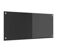 vidaXL Salpicadero de cocina Gris oscuro 90 x 40 cm vidrio templado