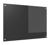 vidaXL Salpicadero de cocina Gris oscuro 90 x 60 cm vidrio templado