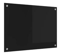 vidaXL Salpicadero de Cocina Negro 70 x 50 cm Vidrio Templado, Diseño de Cocina Moderno: Backsplash de Vidrio Duradero, Pared Resistente al Calor, estética renovadora
