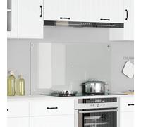 vidaXL Salpicadero de cocina Transparente 120 x 60 cm vidrio templado