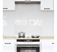 vidaXL Salpicadero de cocina Transparente 70 x 40 cm vidrio templado